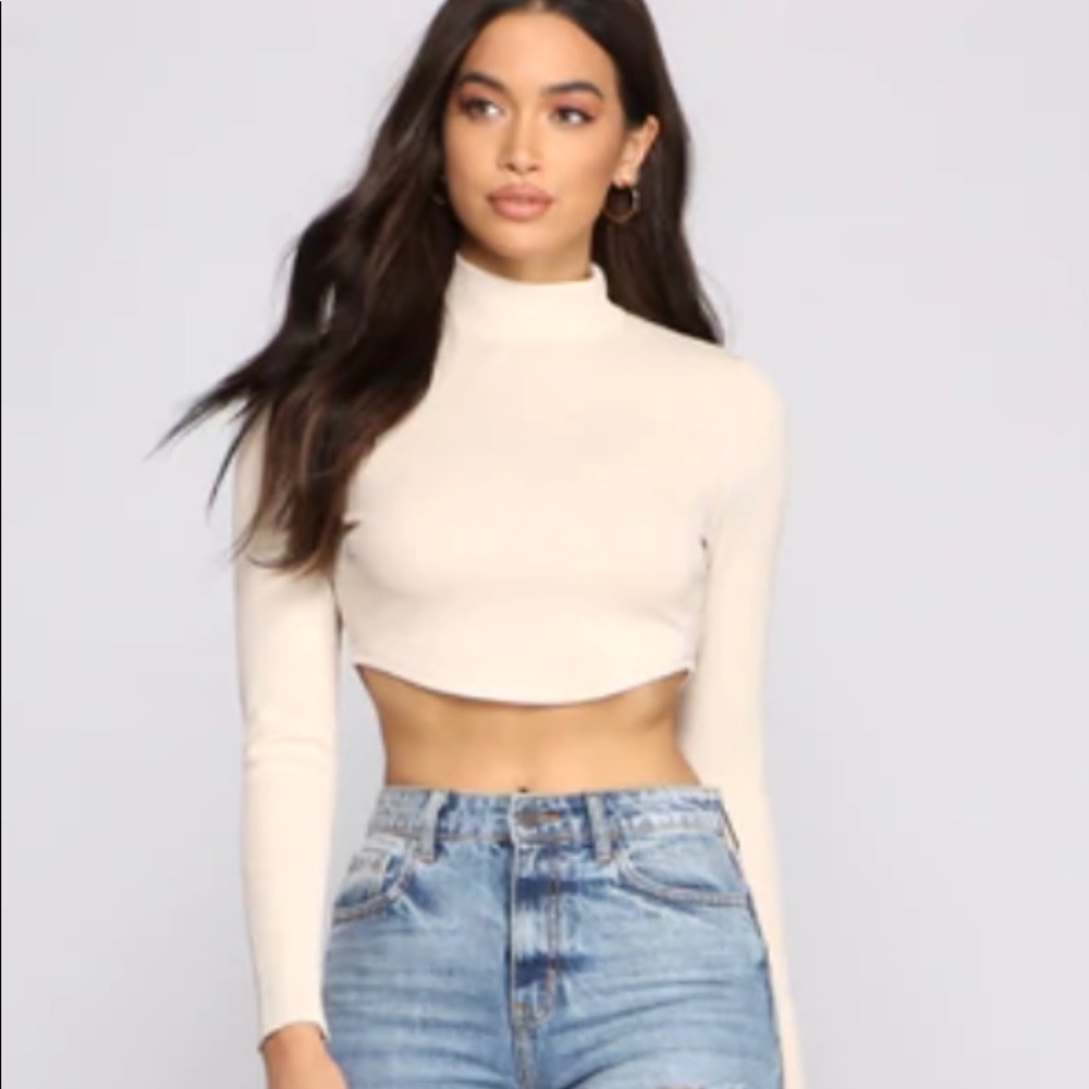 Windsor totally basic vibes ribbed crop top